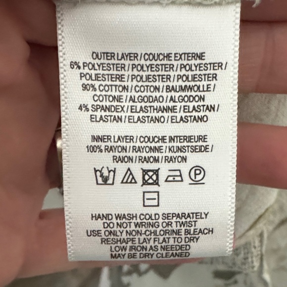 Anthropologie Deletta Dava Gray Floral Layered Tank Top M - Picture 5 of 8